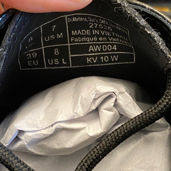 Dr. Martens 1461 CROC EMBOSS LEATHER PLATFORM SHOES - Picture 7 of 10